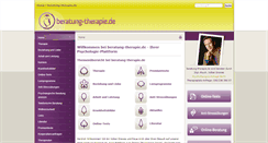 Desktop Screenshot of beratung-therapie.de
