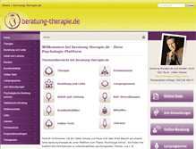 Tablet Screenshot of beratung-therapie.de